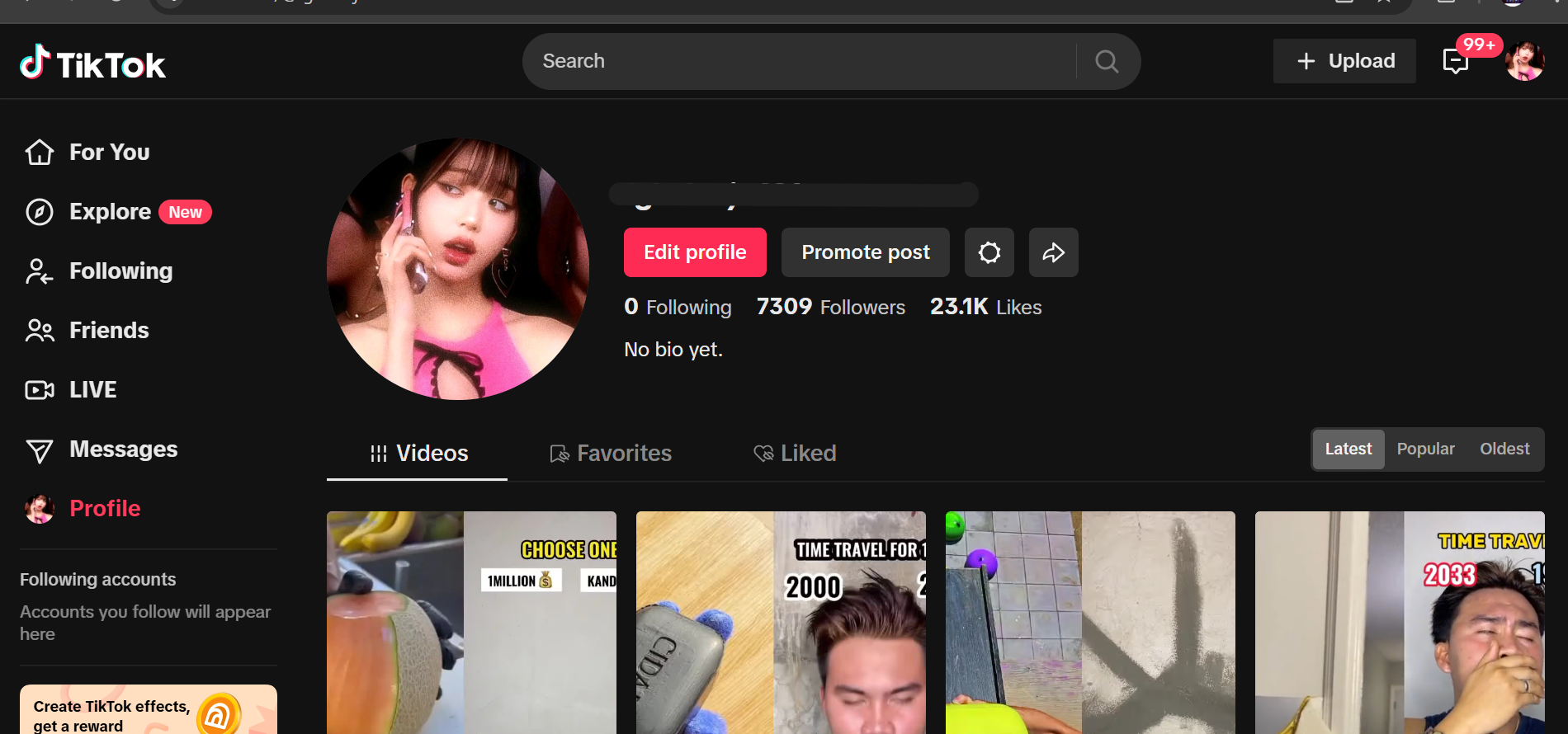 Top-Tier 7k Real Followers TikTok With 23.1K Likes