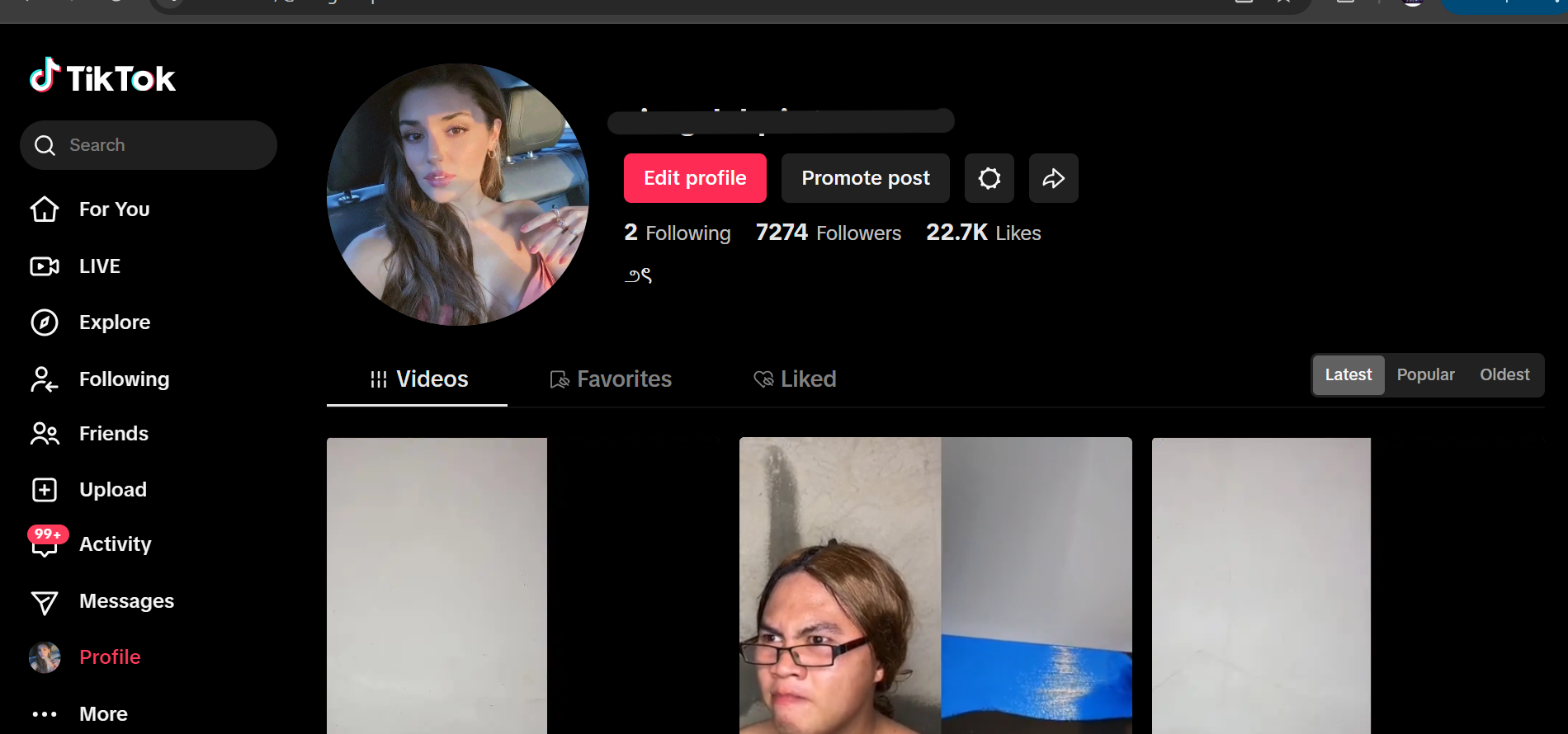 High Quality 7.2k Real Followers TikTok With 22.7K Likes