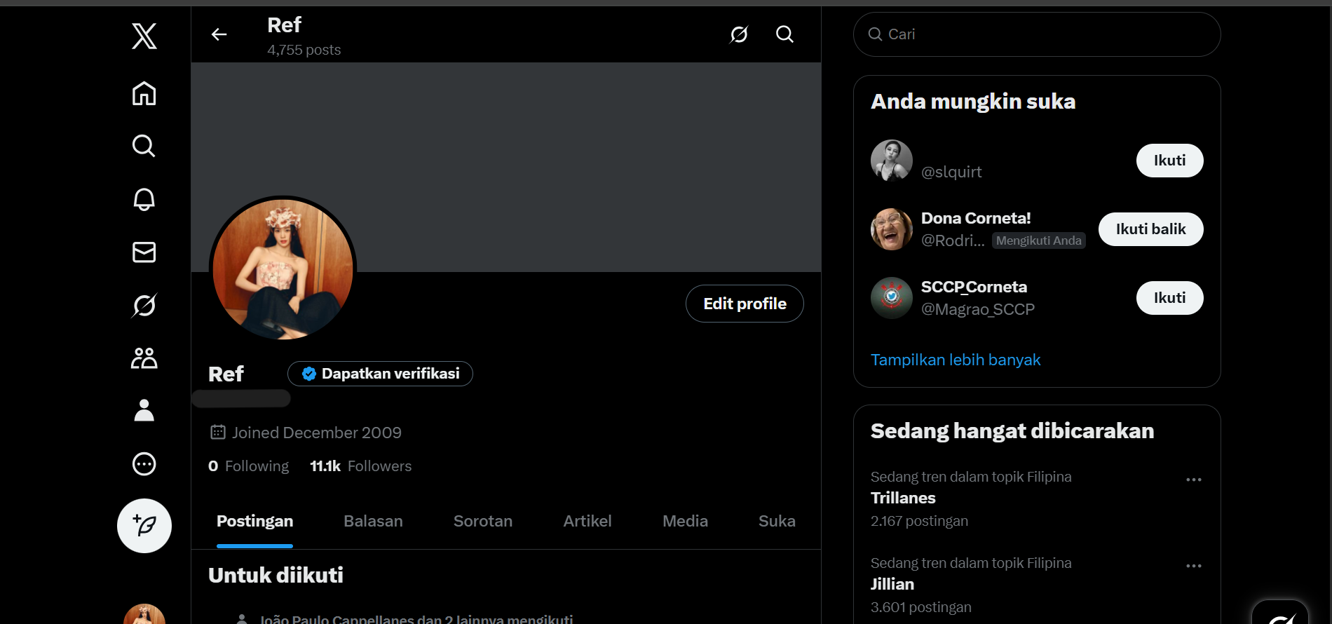 Strong 2009 Aged X Account 11K+ Real Followers