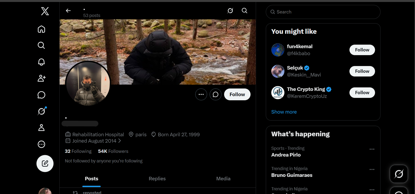 Aged X Account with 54K Real Followers & OGE