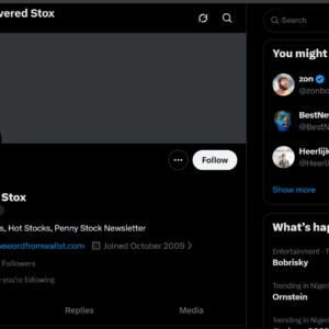 2009 X Account with 47K Solid Followers