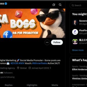 Verified X Account with 102K Organic Followers