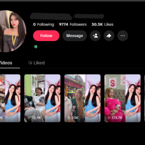 Pristine TikTok Account with 9.7K Real Followers & 30K Likes