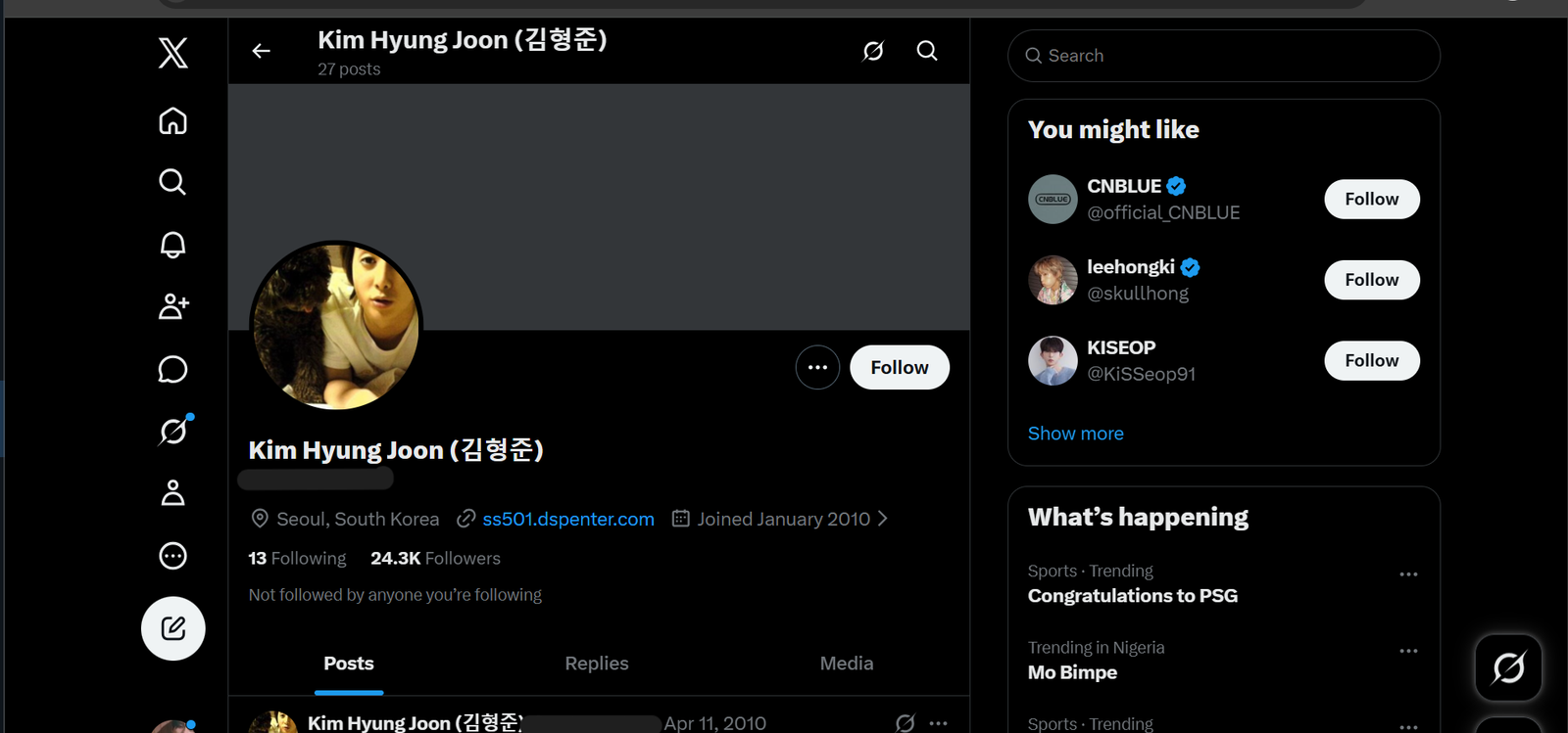 Unique 2010 X Account with 24.3K Real Followers