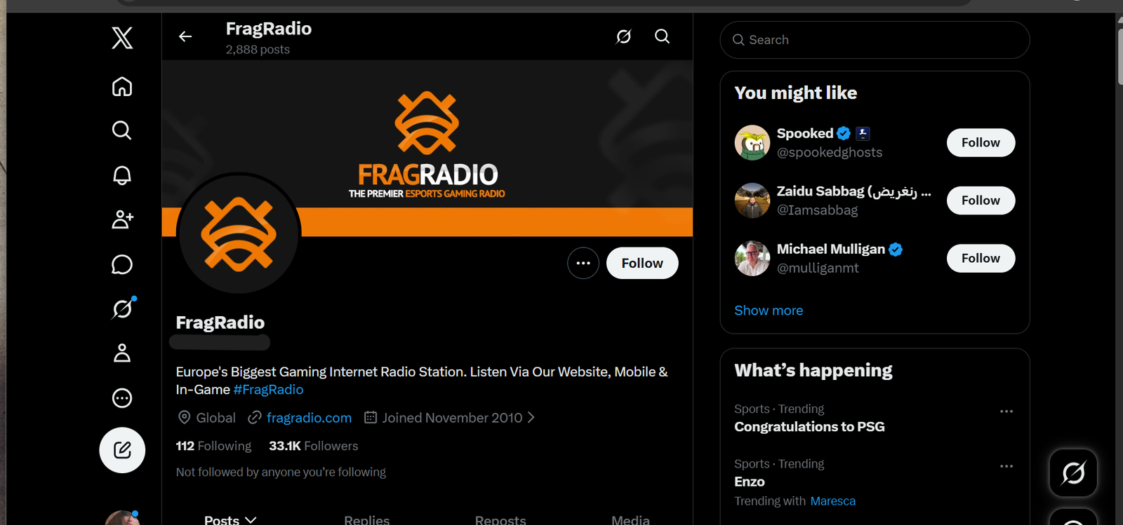 Prestigious X Account with 33K Real Followers