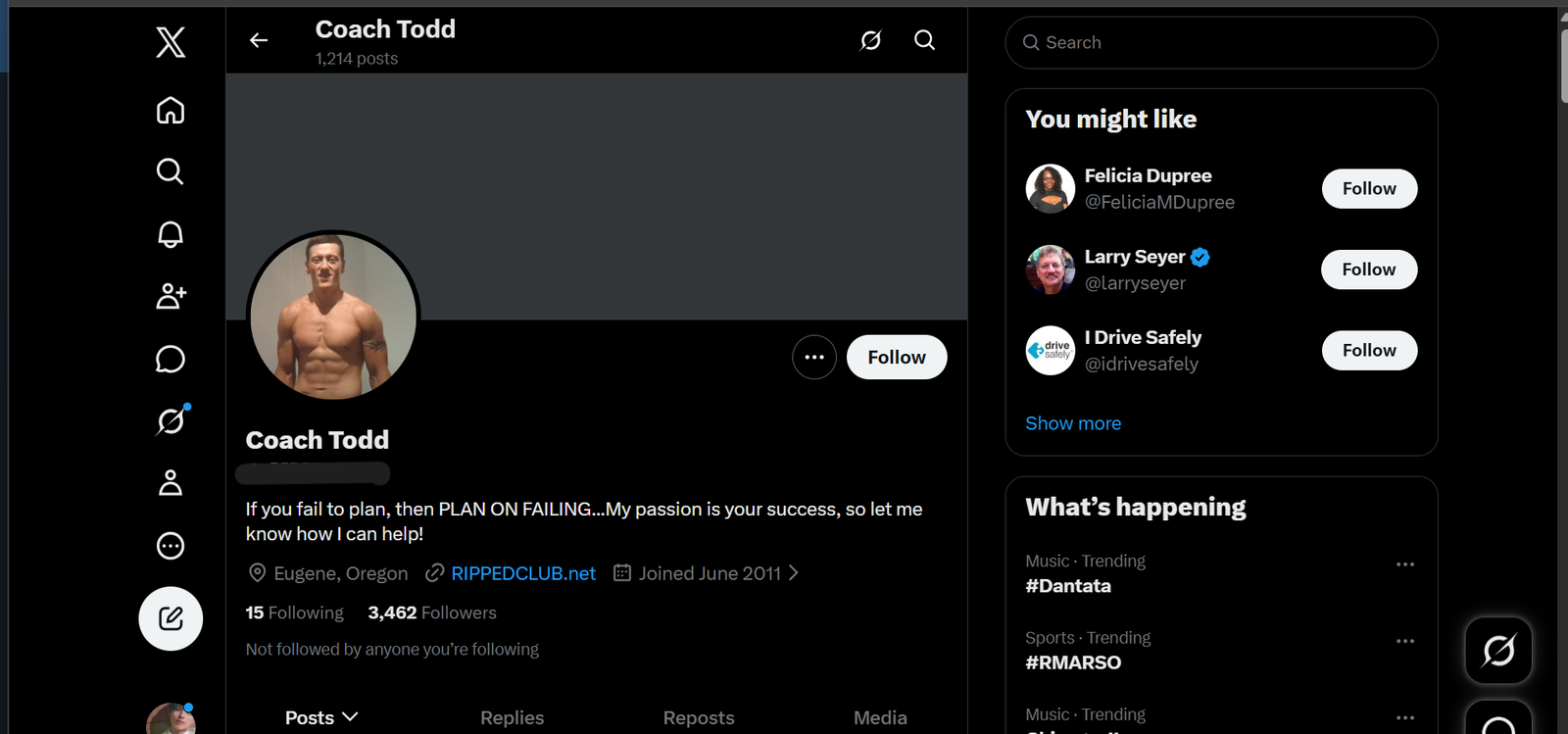 Classic X Account with 3K Organic Followers