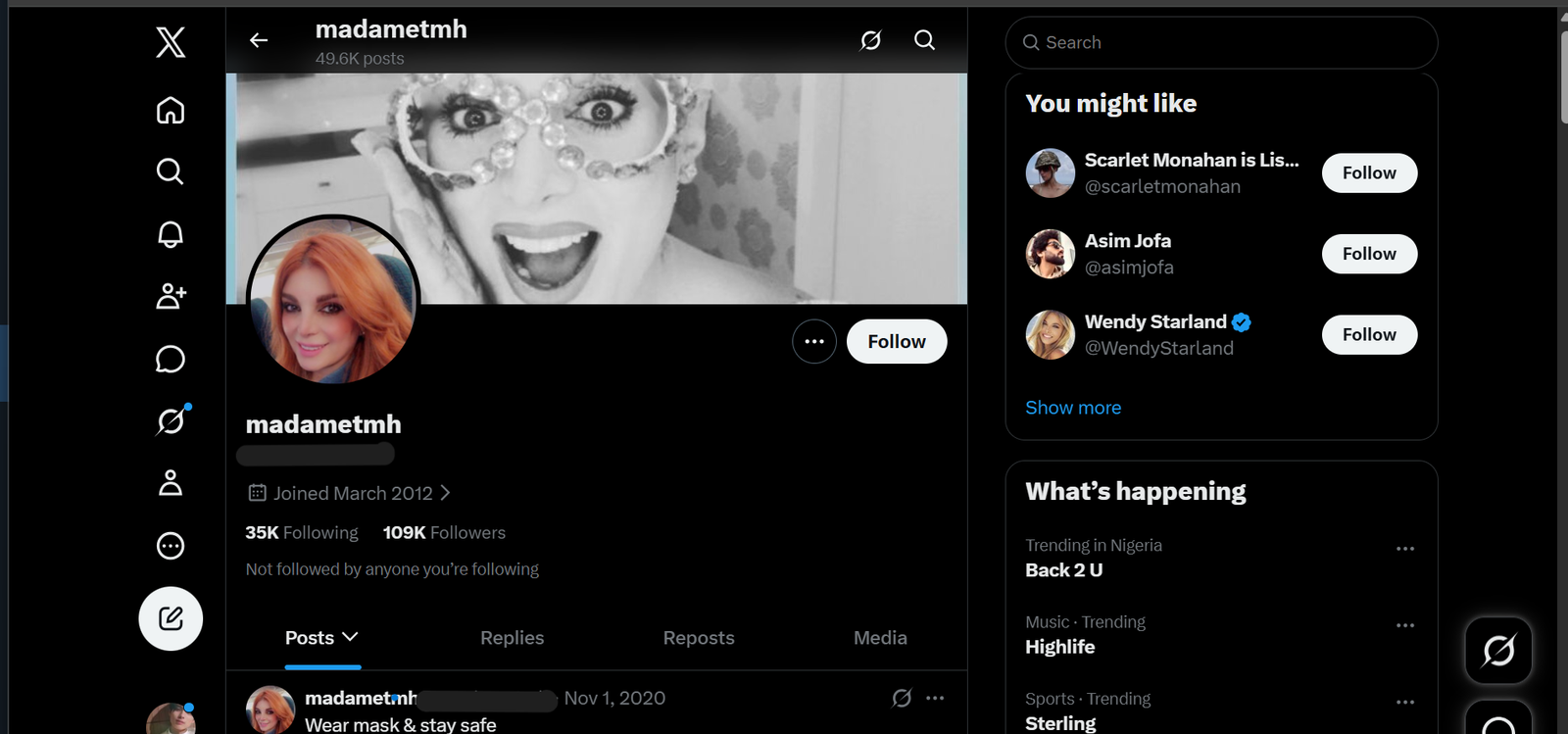 Solid X Account with 109K Real Followers