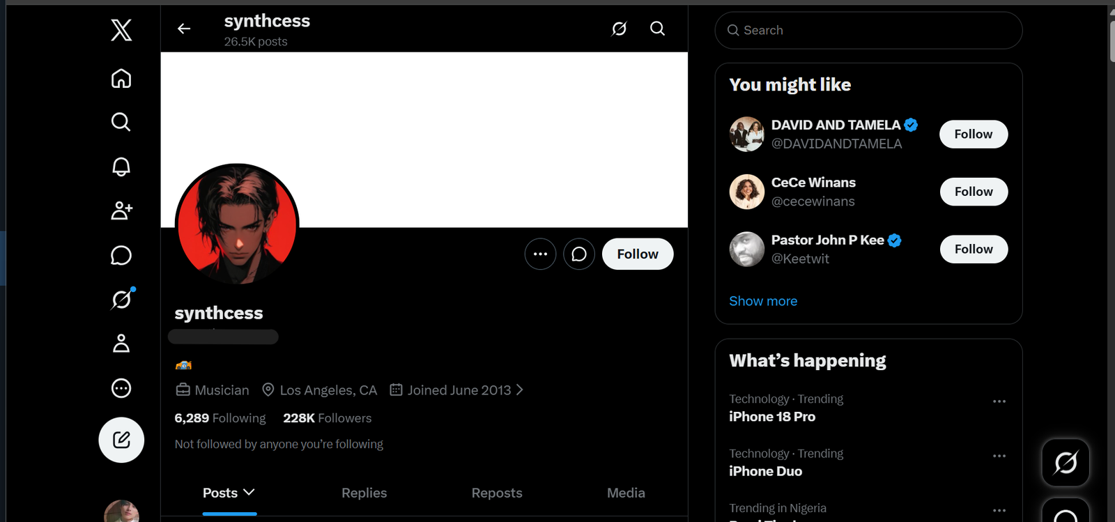 Solid X Account with 228K Organic Followers