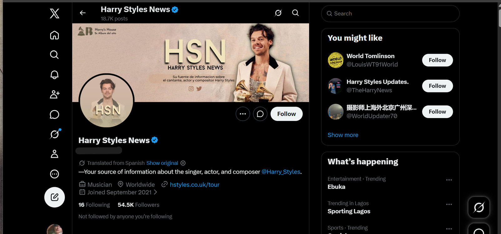 High Quality X Account with 54.5K Authentic Followers