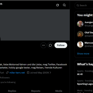 2009 Aged X Account with 5.1K Organic Followers