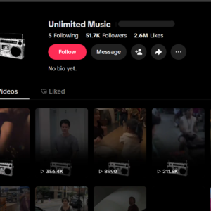 Solid TikTok Account with 51.7K Followers & 2.6M Likes